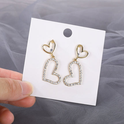 Heart Love Simple Pendant Earrings