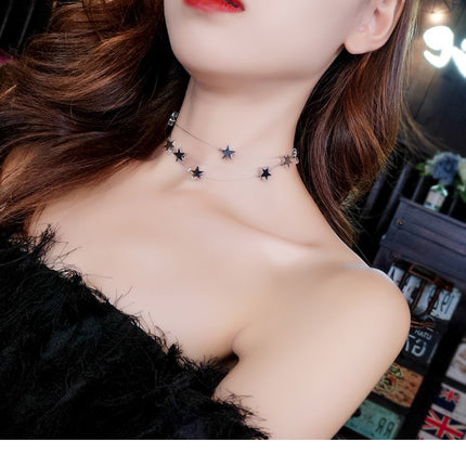 Star Link Layer Chain Necklace