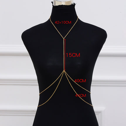 Women Beach Bikini Decor Chest Body Chain