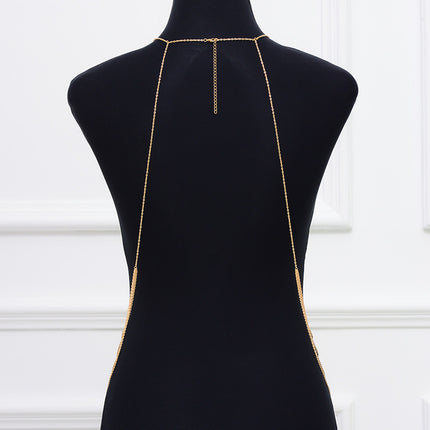 Beach Body Jewelry Sexy Chest Chain with Pearl