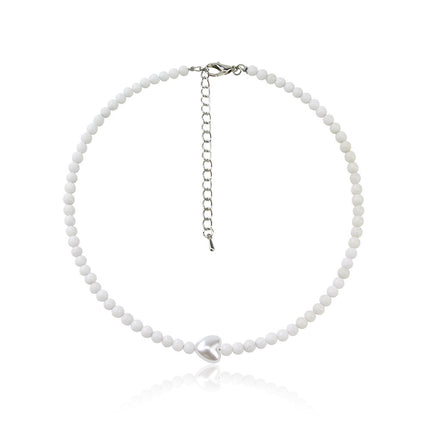 Simple Short Pearl Baroque Necklace Sweet