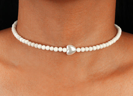 Simple Short Pearl Baroque Necklace Sweet