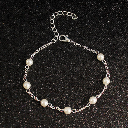 Pearl Beaded Chain Bracelet