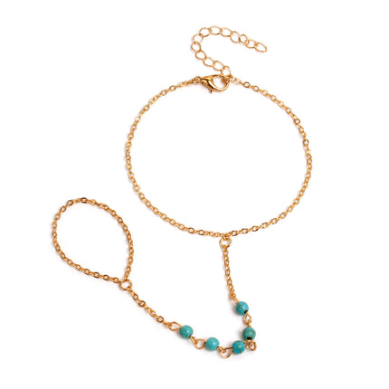 Simple Turquoise Handmade Beaded Bracelet