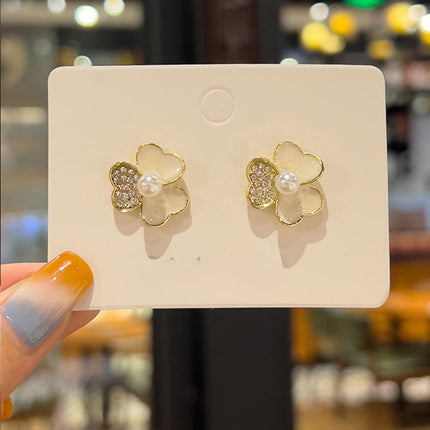 Opal Flowers Earring Studs - FASHION SHEGOODS LLC