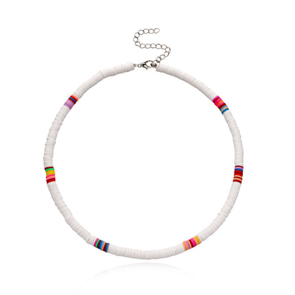 Disc Surfer Choker Beach Collar Necklace