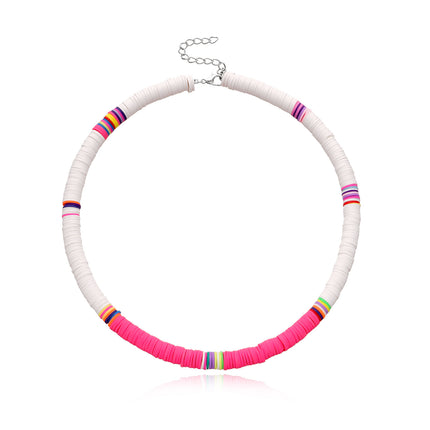 Disc Surfer Choker Beach Collar Necklace