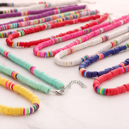Disc Surfer Choker Beach Collar Necklace