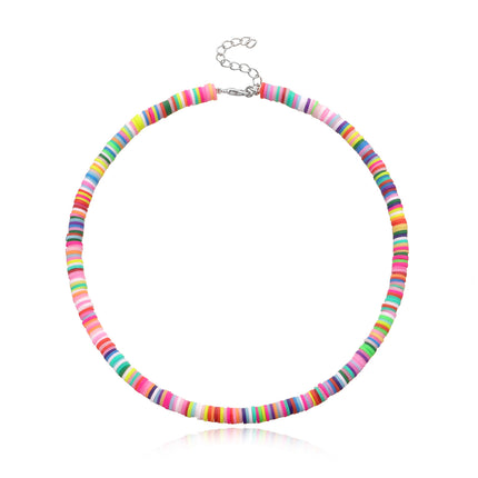 Disc Surfer Choker Beach Collar Necklace