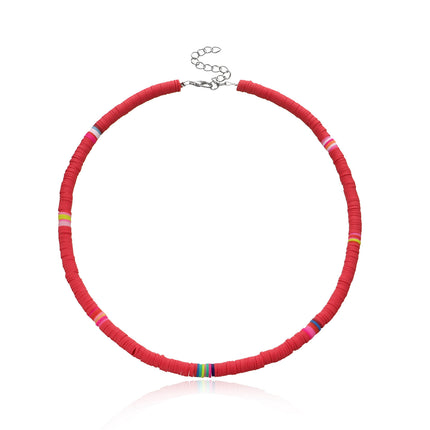 Disc Surfer Choker Beach Collar Necklace