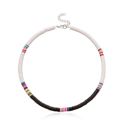 Disc Surfer Choker Beach Collar Necklace