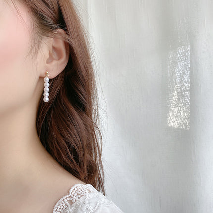 Handmade Pearl Drop Dangle Earrings