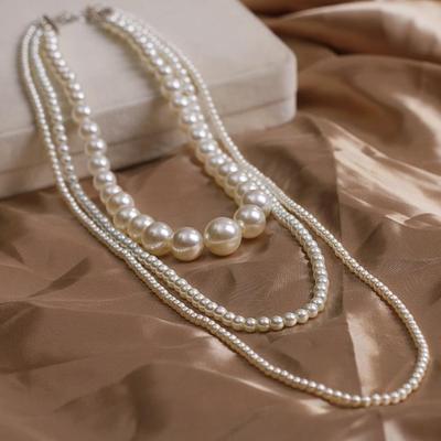 Multi-layer Pearl Women's Necklace Long Sweater Chain Accessories - FASHION SHEGOODS LLC
