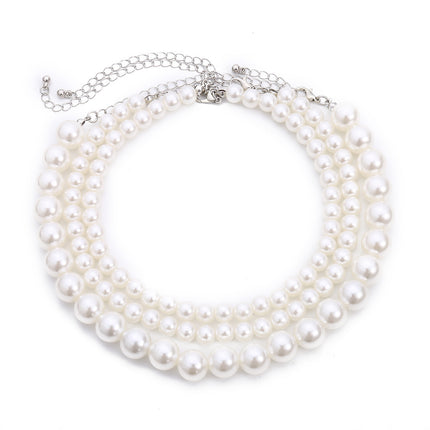 Modern Design Bohemian Pearl Multi Layered Jewelry Necklace