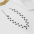 Imitation Rhodium Color-black bead
