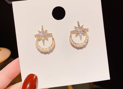 Moon Star Earrings Stud Earrings for Women