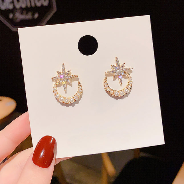Moon Star Earrings Stud Earrings for Women