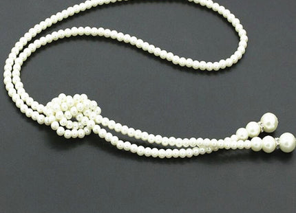 Trendy Multi-Layer Knotted Pearl Sweater Chain Long Necklace