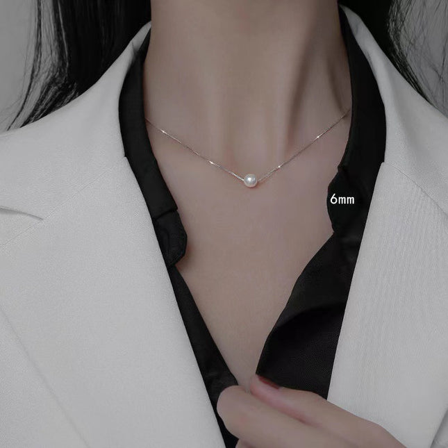 Pearl Pendant Necklace Female Single Pearl