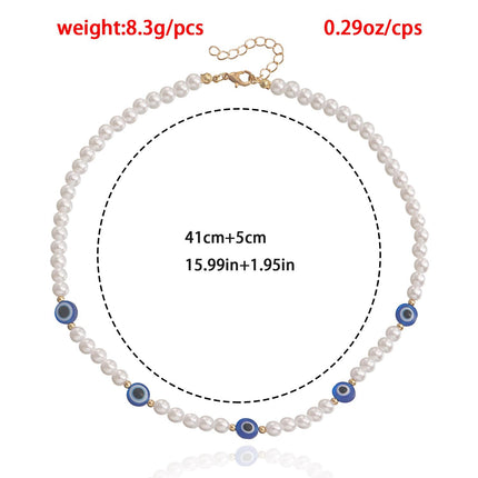 Love Imitation Beaded Pearl Necklace - FASHION SHEGOODS LLC