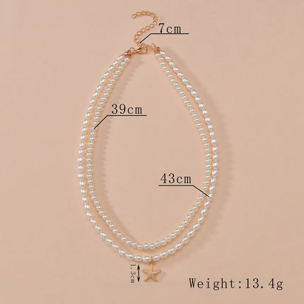 Ocean Jewelry Starfish Pendant Necklaces - FASHION SHEGOODS LLC
