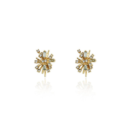 Rhinestone Firework Stud Earrings