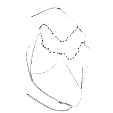 Women Sexy Bra Chain Jewelry Shiny Tassel Sequin