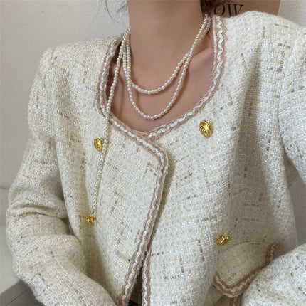 New Design Wedding Pearl Necklace Party Choker Heart Charm - FASHION SHEGOODS LLC