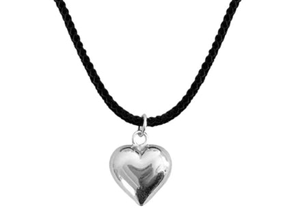 Goth Love Heart Pendant Necklace for Women