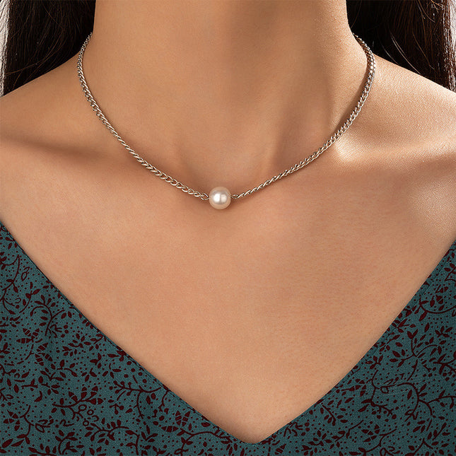 Custom Fashion Jewelry Pearl Chain Necklace