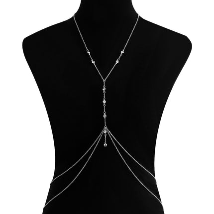 Sexy Body Chain Fashion Rhinestone Belly Party Beach Bra Chain