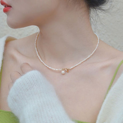 Imitation Pearl Beaded Necklaces Glass Beads - FASHION SHEGOODS LLC