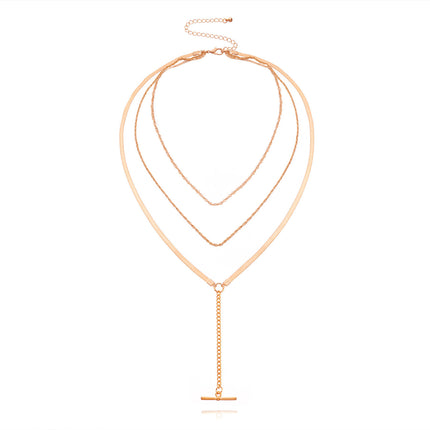 Sexy Copper Flat Snake Chain Necklaces for Women