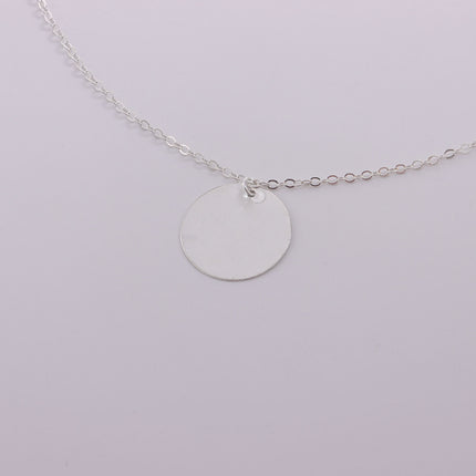 Disc Charm Pendant Necklace
