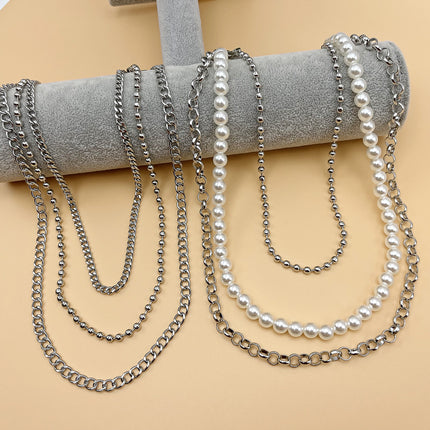 Punk Style Multi-Layer Pearl Waist Chain
