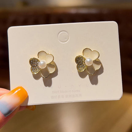 Opal Flowers Earring Studs - FASHION SHEGOODS LLC