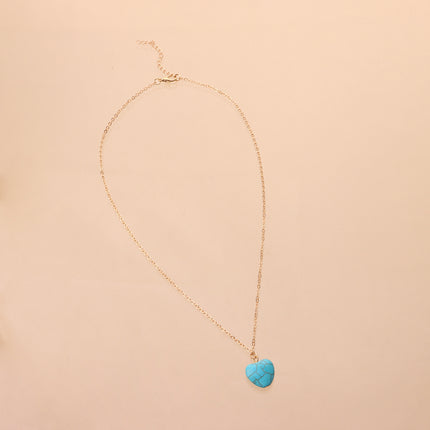 Natural Turquoise Pendant Necklace