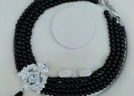 Multi Layers Strand Chokers Beaded Imitation Pearl Chains Necklace for Women Necklace Party Jewelry