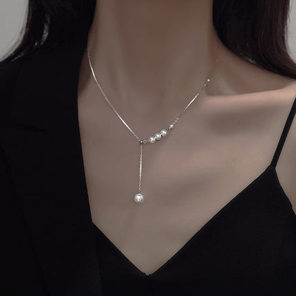Charms Pearl Necklace Pendant Necklaces
