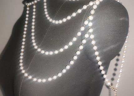 Tassel Chest Sexy Layer Pearl Body Chain
