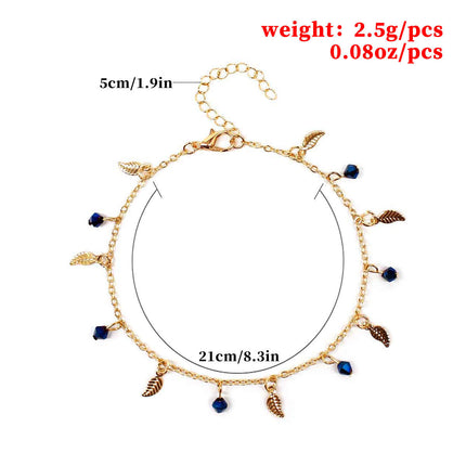 Leaves Charm Anklet Jewelry