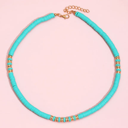 Colorful Polymer Clay Short Necklace