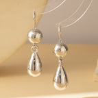 Earrings-Imitation Rhodium Color