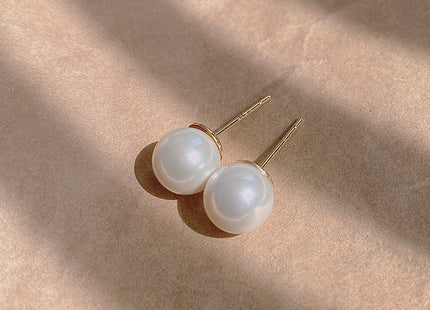 Colorful Mermaid Color Round Pearl Earrings