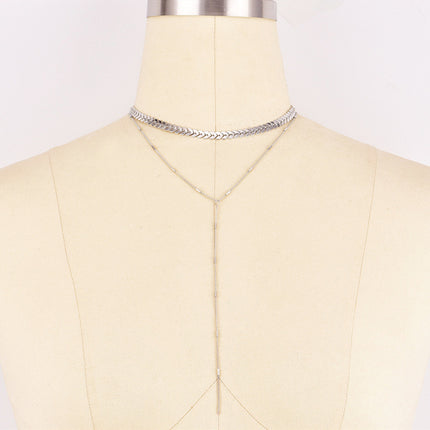 Sexy Multi-layer Sequined Chain Necklace
