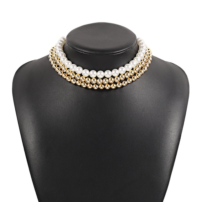 Imitation Pearl Multi-layer Necklace for Women - FASHION SHEGOODS LLC