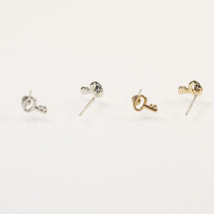 Camera Clover Stud Earrings Set