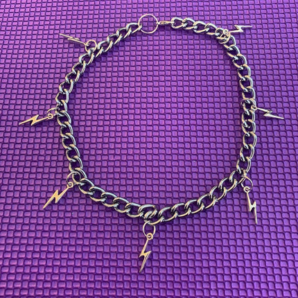 Punk Lightning Chokers Necklace