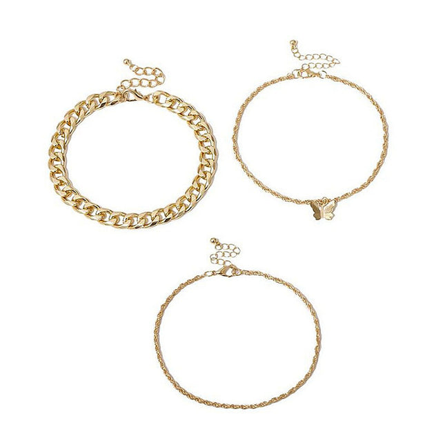 Bohemian Layers Butterfly Anklets Jewelry