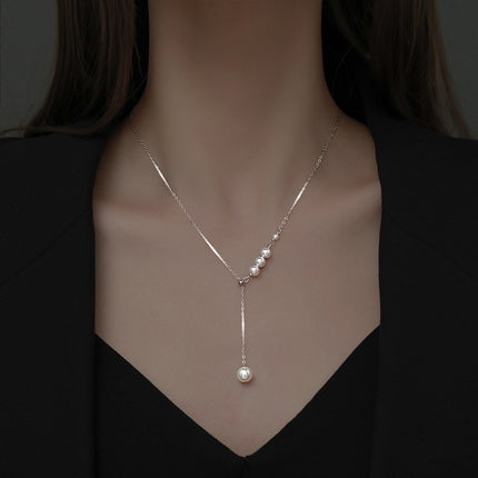 Charms Pearl Necklace Pendant Necklaces
